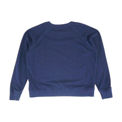 Navy Solid Sweatshirt Pullover