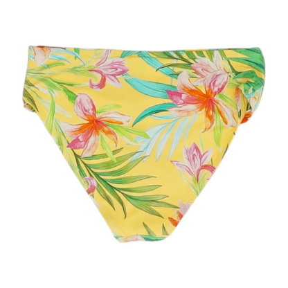 Yellow Abstract Swim Bottom