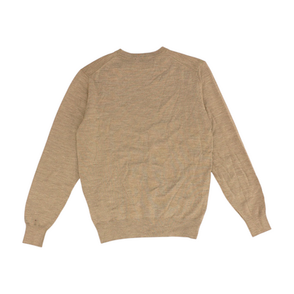 Gray Solid Pullover Sweater