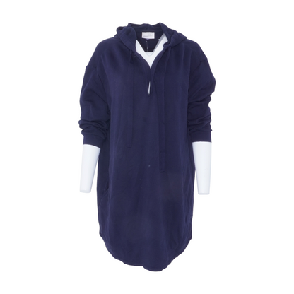 Navy Solid Hoodie Pullover