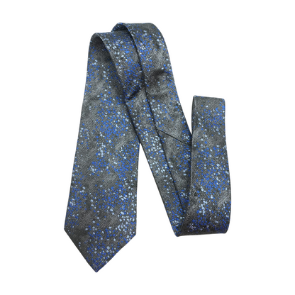 Blue Print Neck Tie