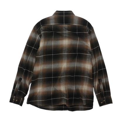 Black Plaid Flannel Button Down