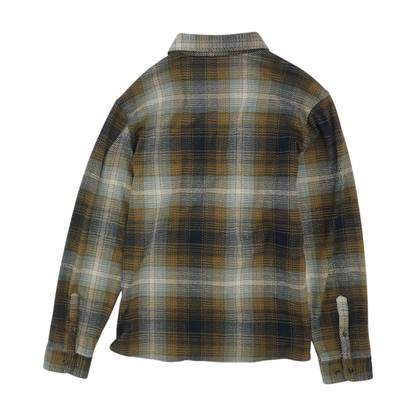 Green Plaid Flannel Button Down