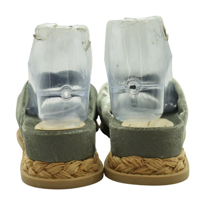 Gray Flat Sandals