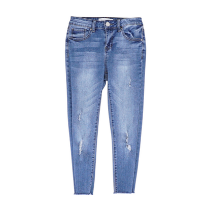 Blue Solid Jeans