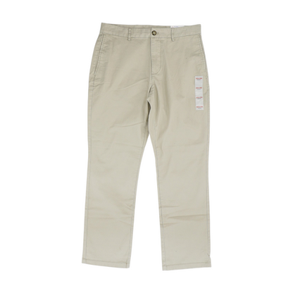 Khaki Straight Pants