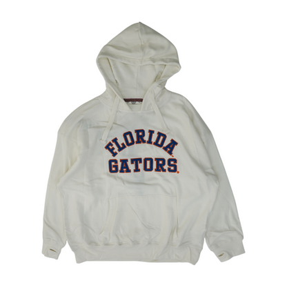 White Plus Size Florida Gators Solid Hoodie Pullover