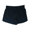 Black Plus Size Solid Active Shorts