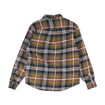 Brown Plaid Outdoor Button Down