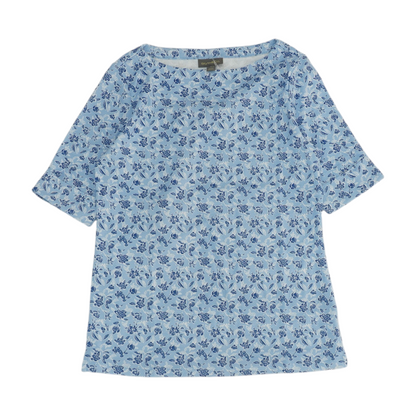 Blue Floral Blouse