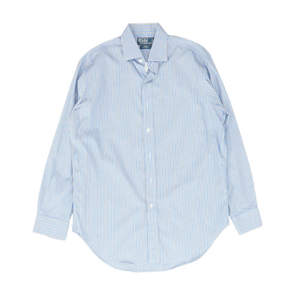 Blue Striped Long Sleeve Button Down