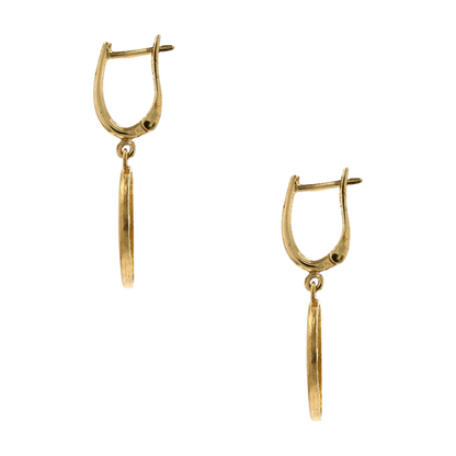 .20 ctw 14K Yellow Gold Diamond Dangle Earrings