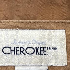 Vintage Tan Solid Leather Jacket