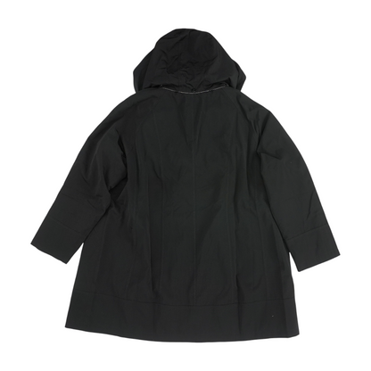 Black Plus Color Block Coat