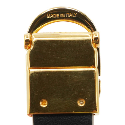 Black & Hazelnut 30 Montaigne Reversible Belt in Smooth Calfskin