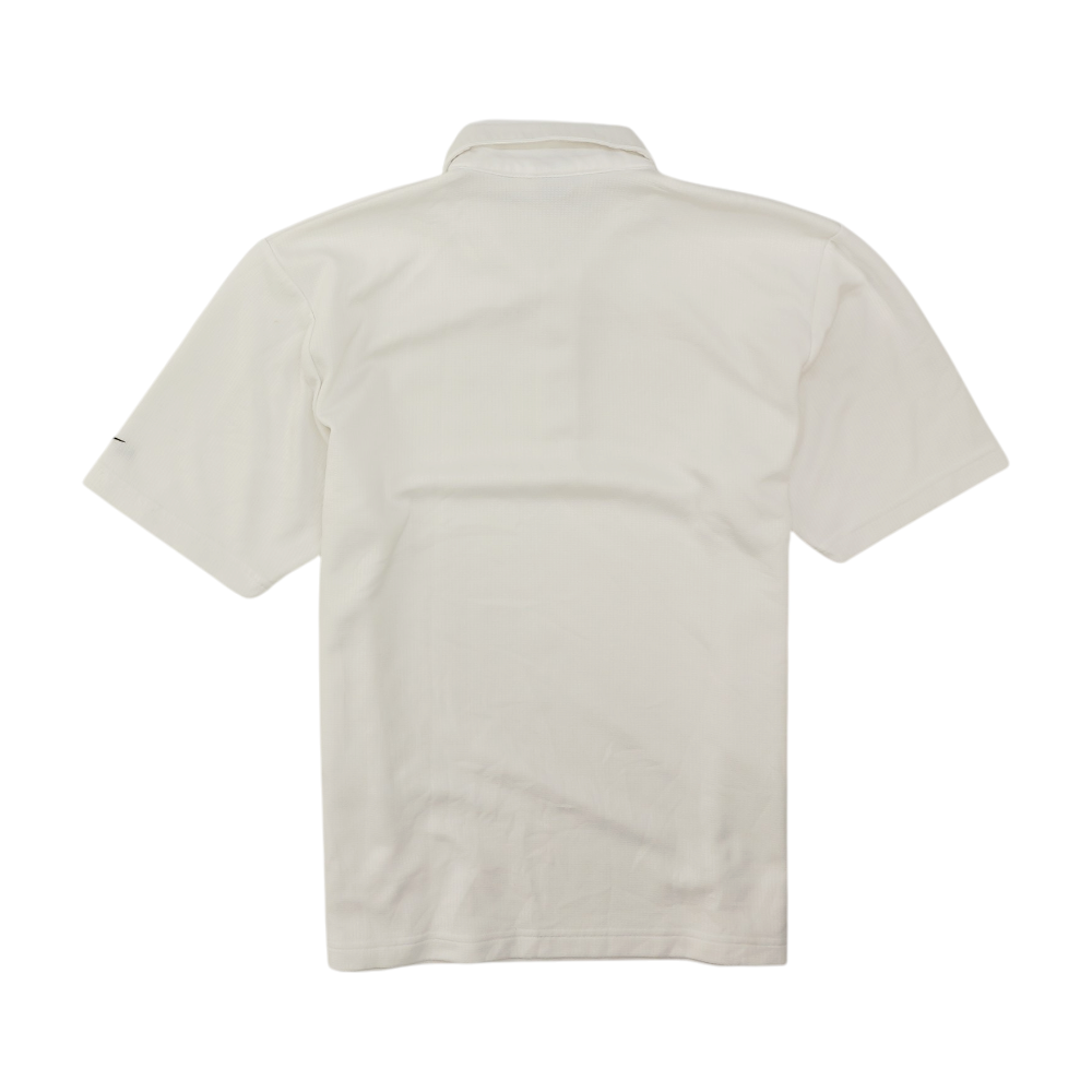 White Solid Short Sleeve Polo