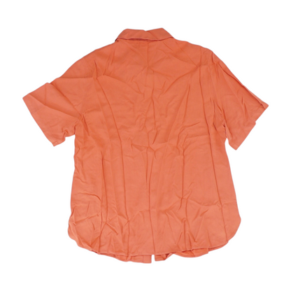 Orange Petite Button Down