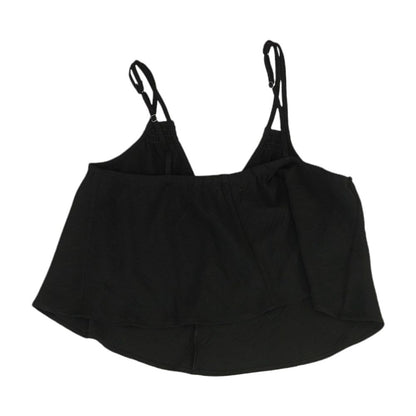 Black Solid Sleeveless Blouse