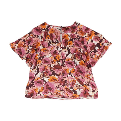 Purple Misc. Short Sleeve Blouse