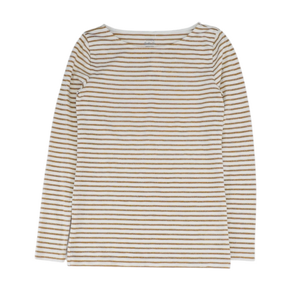 Beige Striped Blouse