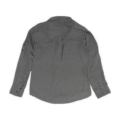 Black Polka Dot Button Down