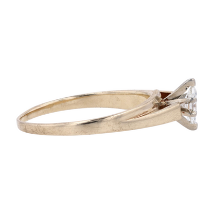 1/10 ctw 10K Yellow Gold Diamond Engagement Ring