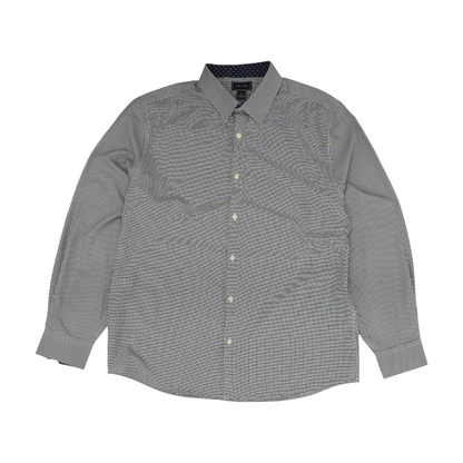 White Check Long Sleeve Button Down
