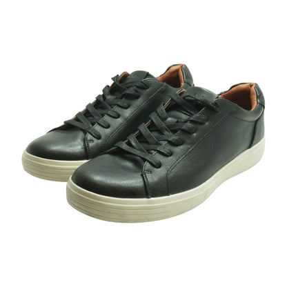 Black Leather Lace Up Casual Shoes
