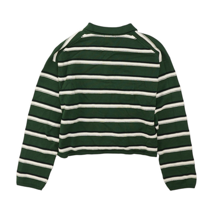 Green Striped Blouse
