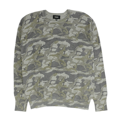 Gray Camo Pullover Sweater