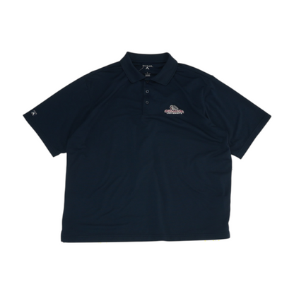 Navy Gonzaga Bulldogs Solid Short Sleeve Polo