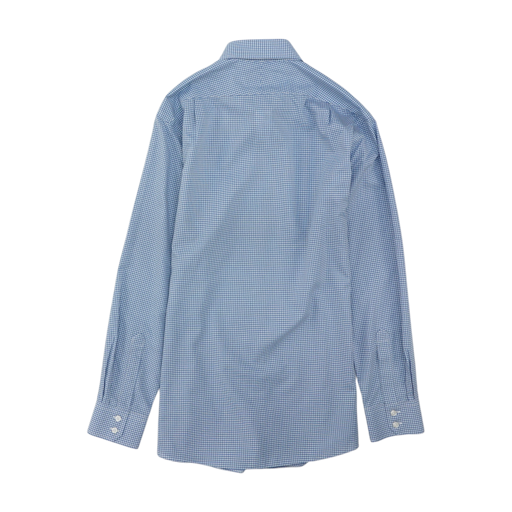 Blue Plaid Long Sleeve Button Down