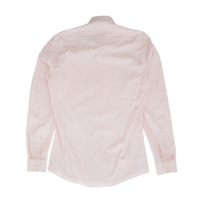 Pink Solid Long Sleeve Button Down