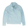 Blue Solid 1/4 Zip Pullover