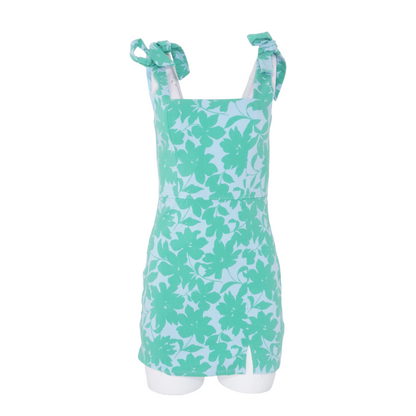 Blue Floral Mini Dress