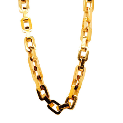 Gold Tone Stainless Steel Link Necklace
