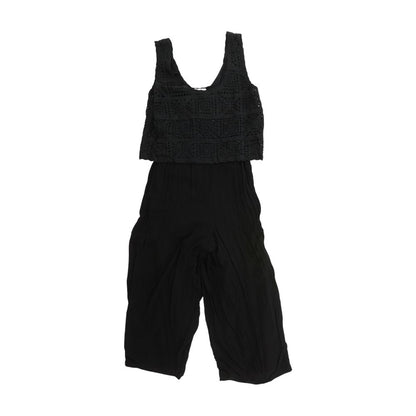 Black Solid Jumpsuit