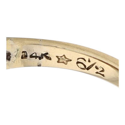 14K Yellow Gold Diamond Fashion Ring