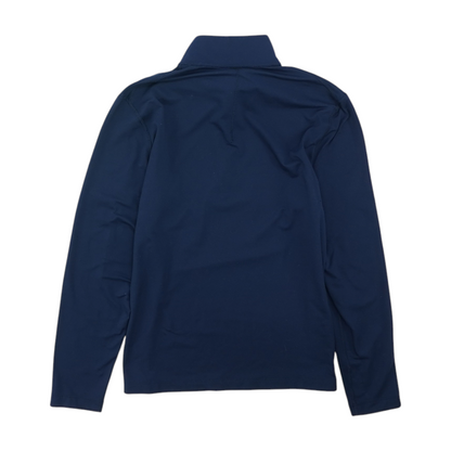 Navy Solid 1/4 Zip Pullover