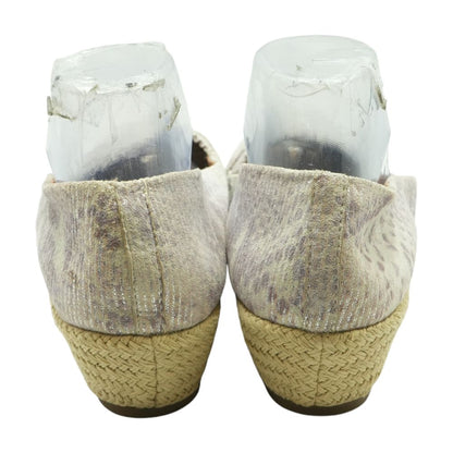 Silver Wedged Sandals