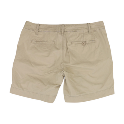 Beige Solid Chino Shorts