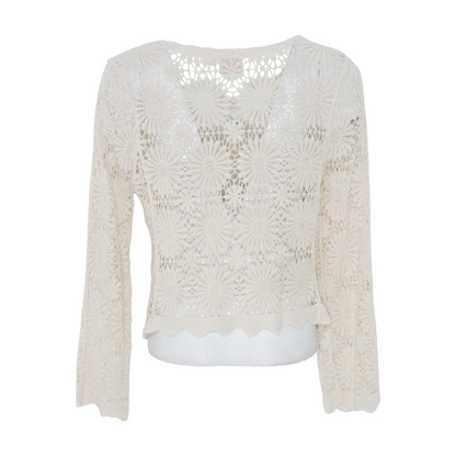 Cream Cardigan Sweater
