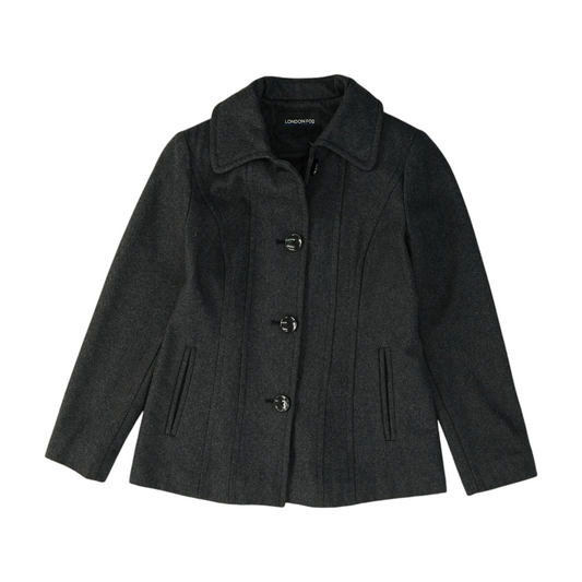 Charcoal Petite Solid Jacket