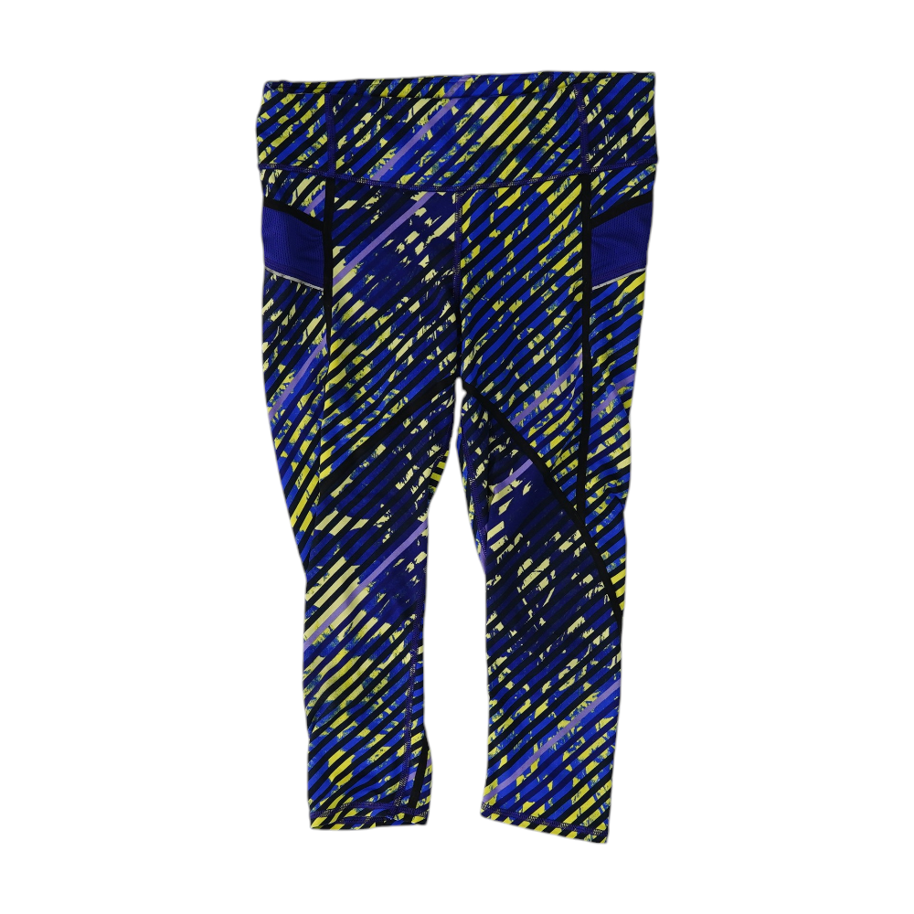 Blue Abstract Active Leggings