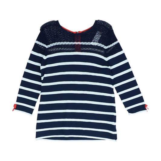 Navy Striped Blouse