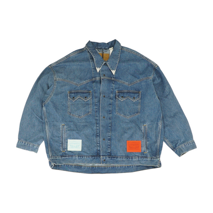 Levi's Blue Solid Denim Jacket – Image 1