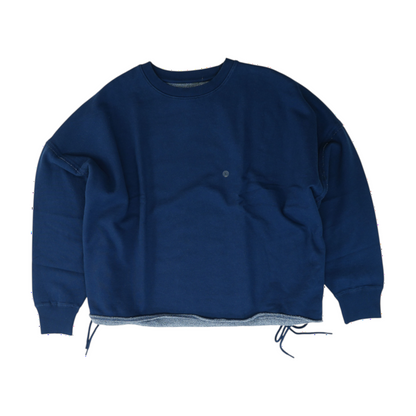 Navy Solid Sweatshirt Pullover