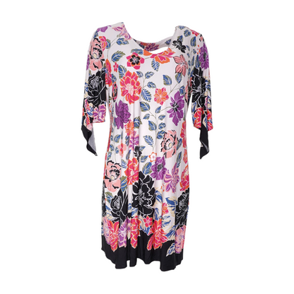 Multi Floral Midi Dress