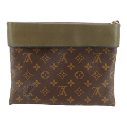 Khaki Monogram Canvas Pochette Tuileries Clutch