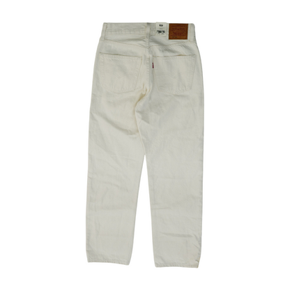 501 Ivory Straight Jeans